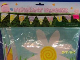 Easter Egg Hunt Party Decoration Giant Outdoor Plastic Pennant Flag