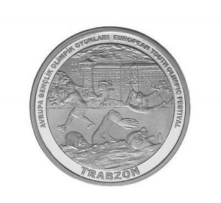 TURKEY 2011, EUROPEAN YOUTH OLYMPIC FESTIVAL COMMEMORATIVE SILVER COIN