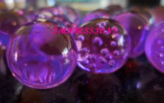 PURPLE WATER STONES VASE JELLY CRYSTALS COLOUR DECORATIONS