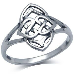 925 Sterling Silver Celtic Knot Ring Size/Sz 7 pcgk