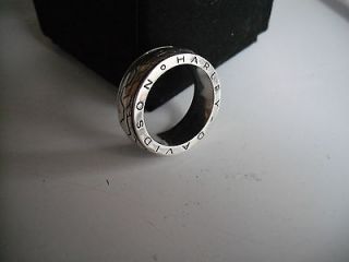 mens or womens Harley Davidson mod sterling silver spinning tire ring