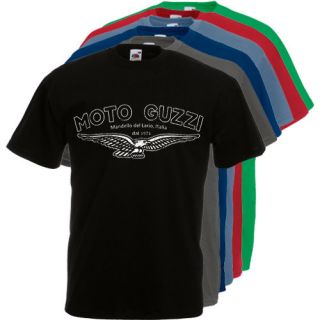 136 Moto Guzzi Motorcycle Vintage Italian Biker Retro Cool T shirt S