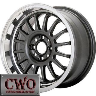 15 Gunmetal Konig Retrack Wheels Rims 4x100 4 Lug Civic Mini Cobalt XB