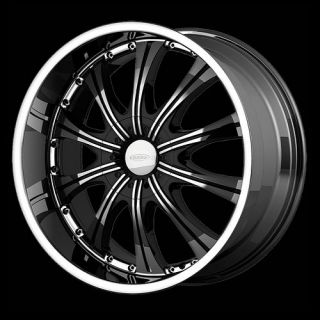 22 BLACK RIMS TIRES 6X139/135 CHEVY GMC FORD F150 AVALANCHE TAHOE