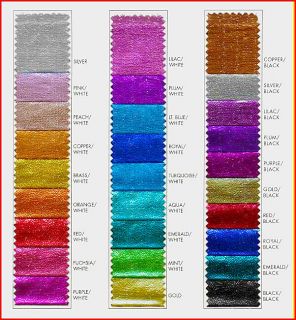 TISSUE LAME FABRIC COLOR CHART CHOICE OF COLOR 1 YD COSTUME DECORATING