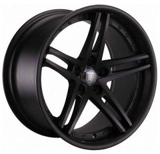19 inch Staggered Rohana RC5 matte black wheel rim 5x112 +30