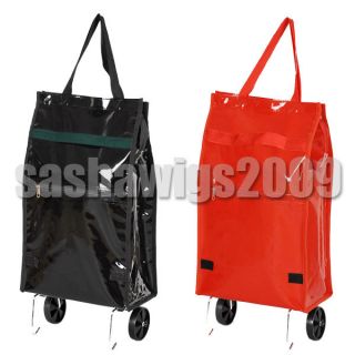 New Foldable Grocery Shopping Bag With Retractable Wheels Cart Trolley