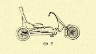 Three Wheel Recumbent Bicycle Bike Trike US Patent_S193