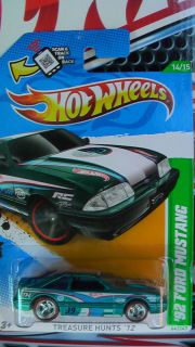 HOT WHEELS 2012 92 FORD MUSTANG TH CUSTOM SUPER REAL RIDERS NEW