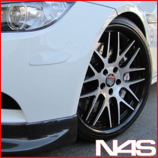 G35 Coupe Roderick RW 6 Concave Black Staggered Wheels Rims
