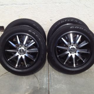 20 inch Helo HE851 black wheels rims and tires For Equinox Terrain