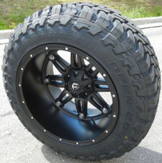 22 Black Fuel Hostage Wheels Rims 37 Toyo Open Country MT Tires Ford