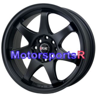 15 15x7 XXR 522 Flat Black Concave Rims Wheels 4x4 5 71 Datsun 210 510