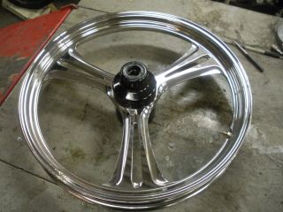 21 by 2 75 Chrome Front Wheel for 86 99 Harley Davidson Wide Glide
