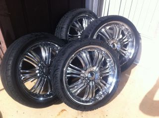 20 Alloy Chrome Rims with Tires 4