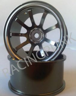 RC 1 10 Alloy 26mm Drift Rims Wheels 5mm Offset T9