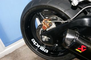 RS125 RS250 RSV Mille Tuono Race Wheels Stickers x 2 Any Colour