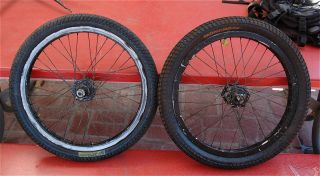BMX WheelSet Wheels 36 Hole Aluminum Rims with Powerlite Hubs Front