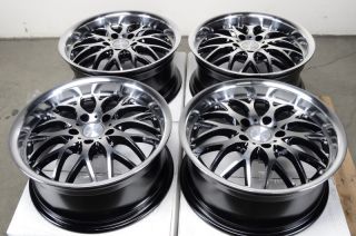  Rims Polished Deep Dish Mercedes S500 S430 S350 E550 Alloy Wheels