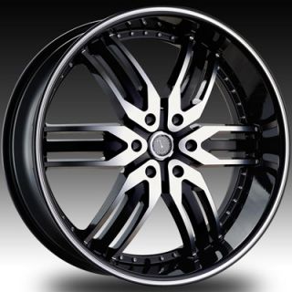 26 Velocity 125 Black Wheels Rims Tires Chevy Tahoe Saburban GMC Yukon