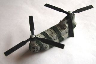 Hotwheels Micro Size CH 47 Chinook Transport Helicopter