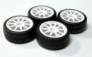 10 Wheels Tires Rims for Associated Kyosho HPI 1 16 Traxxas Mustang