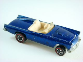 1969 Hot Wheels Classic 57 T Bird Redline 6252 Blue