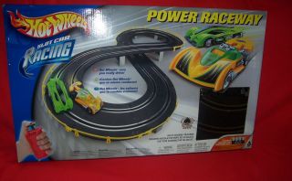 HOT WHEELS SLOT CAR RACING POWER RACEWAY   track cars included NEVER