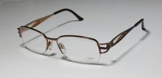 New Cazal 1022 53 17 130 Brown Titanium Full Rim Glitter Eyeglass