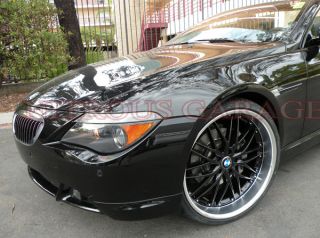 22 MRR GT1 Wheels Black BMW 7 Series 745 750 E65 E66 Staggered Mesh
