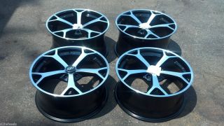  Staggered Corvette Camaro car wheels Black 5x4 75 Set 4 Sport Muscle