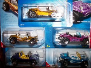 MEYERS MANX / Dune Buggies by Hot Wheels; all different, all MOC