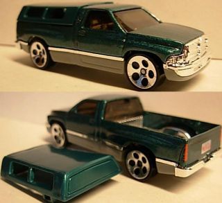 Hotwheels Dodge Ram 1500 Pickup Truck with Removable Bed Cap Diecast 1