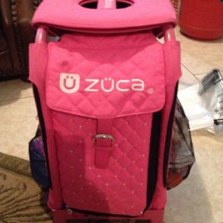 Zuca Bag Cover Hot Pink with Frame Light Up Wheels Used