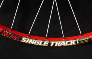 Sun Rims Single Track Novatec Wheelset Wheel Set Red