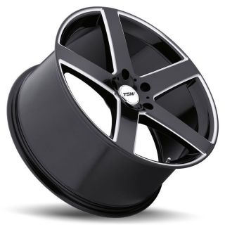 19 Staggered TSW Rivage Black Wheels Rims 5x120 BMW 3 Series E90 E92