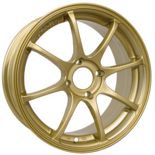 17 Konig Feather Gold Rims Wheels 17x7 45 5x114 3 RSX