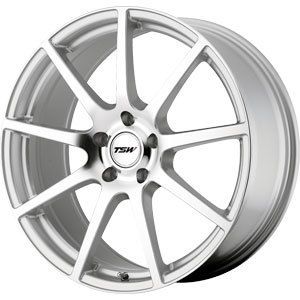 New 18x8 5x100 TSW Interlagos Silver Wheels Rims