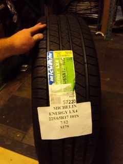 Michelin Energy LX4 225 65R17 101S Brand New Tire