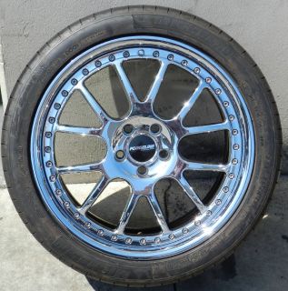 Chrome Forged Alloy 3 Piece 19x9 5 Wheels 5x110 with Tires with only