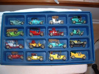 16 Matchbox Yesteryear Cars and Case 1969