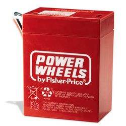 Power Wheels Fisher Price 6 Volt Battery Red Genuine 00801 0712
