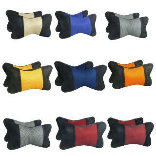 Pcs Travel Padded Pillow Neck Rest Support Cushion Pad Black with