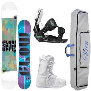 2013 Flow Silhouette Womens Snowboard Package Flow Binding Boots Free