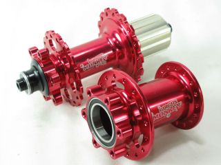 Circus Monkey 370g Lefty 32 32 F R Cannondale Disc CNC Hub Set Red New