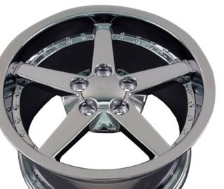 18 Rims Fit Corvette C6 Deep Chrome Wheel 18 x 10 5