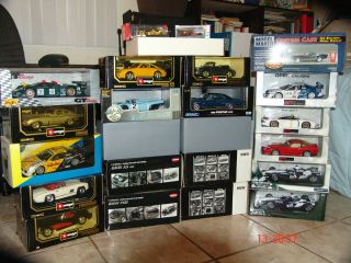 Diecast 118&143 collection all in boxes, cars are new condition, NIB