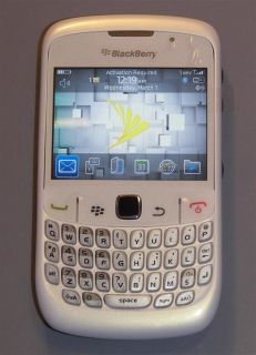 Sprint Blackberry Curve 8530 Pearl White Smartphone Mint