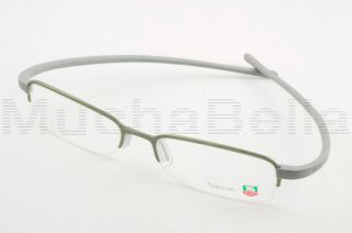 Eyeglass Frames TH 3205 002 Gray Titanium Half Rim New Mens