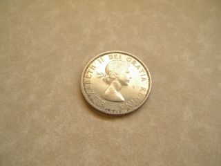 Canadian 1953 Wire Border Rim Silver Dollar QE II Canada Coin